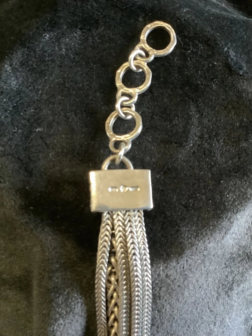 Silpada Talk of the Town Sterling Multi Chain Bracelet